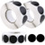 WYKOO 3000 Pieces 1 Inch Black Round Color Coding Circle Dot Labels, Removable Paper Stickers Adhesive Label, Coding Label Stickers for Office, School, Classroom, Kitchen 1000 per Roll (3 Rolls)