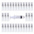 30pcs Portable Refillable Glass Clear Empty Sprayer Bottles Cosmetic Atomizers Spray Bottle Container for Travel Party Must Makeup Tool (30pcs 3ml(0.1oz) Clear Glass)