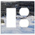 2-Gang, Rocker/GFCI Outlet Combination Wall Plate Cover - Snow Mountain Winter Landscape Ski Slope Skiing