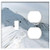 2-Gang, Toggle Outlet Combination Wall Plate Cover - Mountains Ridge Slopes Rocks Snow Stones Height 2