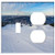 2-Gang, Toggle Outlet Combination Wall Plate Cover - Skiing Cold Slopes Winter Morning Ski Resort