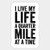 I Live My Life A Quarter Mile at A Time Sticker