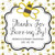 Bumble Bee Baby Shower Stickers Or Favor Tags
