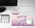 Personalized Purple MousePad and Coaster Desk Set