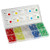 Chiloskit 3mm Diffused LED Diode Assortment Kit - Pack of Assorted Color LEDs and Resistors (500 pcs) - Red, Green, Yellow, Blue and White Light Emiting Diode Indicator Lights (3mm (500pcs))