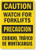 Smartsign S-1983-B-PL-14"Caution: Watch for Forklifts" Plastic Sign, Bilingual, 14" x 10", Black/Red on White