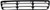 OE Replacement Volkswagen Jetta Front Bumper Grille (Partslink Number VW1036101)