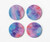 Bisexual Pride Coaster set of 4, Bisexual coasters, LGBTQ coasters