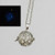 Glow in The Dark Necklace,Glowing Necklace, Glow Flower Locket Necklace,Halloween Jewelry,Christmas Gift Glow Pendant Flower Locket Glow in The Dark