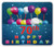 Ambesonne 70th Birthday Mouse Pad, Colorful Balloons on Dark Blue Backdrop with The Party Items Print, Rectangle Non-Slip Rubber Mousepad, Standard Size, Slate Blue