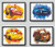 Print A To Z - Cars Movie Poster, Cars Watercolor Wall Decor Prints, Lightning McQueen Poster, UNFRAMED(8"x10" Set of 4 Wall Decor), Cars 3 Poster, Cars Movie Posters for Boys Room, Cars Movie Decor,