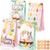 12 Pieces Easter Bunny Bags Easter Treat Bags for Kids Easter Goodie Bags Rabbit Party Candy Cookie Bags for Easter Party Supplies