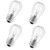 Incandescent Replacement Bulbs 11W S14 4 Pack Waterproof E26 Screw Base for Outdoor Incandescent String Lights