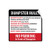 Dumpster Rules Residents Only Violators Will Be Prosecuted Label Decal Sticker 12 in X 12 in