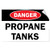 Danger Propane Tanks Hazard Flammable Label Decal Sticker 10 Inches X 14 Inches