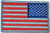 Tactical Reverse USA Flag Patch - Subdued Silver 2"x3" Hook and Loop Fasteners Backing - By Ranger Return (RR-TACT-USAF-SBSV-0REV)