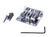3-string Chrome Hard-tail Bridge for Cigar Box Guitars  and  More