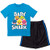 Pinkfong Baby Shark Toddler Boys Short Sleeve T-Shirt  and  Shorts Set 4T Blue/Gray