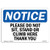 OSHA Notice Sign - Please Do Not Sit, Stand Or Climb Here Thank You - Vinyl Label Decal - Protect Your Business, Construction Site -  Made in The USA