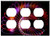 Triple Duplex Outlet Wall Plate Cover - Background Abstract Decorative Spiral Glow Page 7