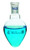 Boiling Flask, 25ml - 14/23 Interchangeable Joint - Borosilicate Glass, Pear Shape - Short Neck - Eisco Labs