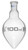 Boiling Flask, 50ml - 14/23 Interchangeable Joint - Borosilicate Glass, Pear Shape - Short Neck - Eisco Labs