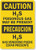 Smartsign S-0560-B-PL-14"Caution: H2S Poisonous Gas May Be Present" Plastic Sign, Bilingual, 14" x 10", Black on Yellow
