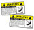GPS Bicycle Alarm Security Caution Warning Tracking Decal Sticker Bike