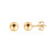 Women's 316L Surgical Steel Stud Earrings Gold Ball Stud Earrings for Women Unisex Punk Stud Earrings Piercing Ear Stud Round Ball Stainless Steel Jewelry for Men Gifts for Women 4mm