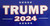 Let it Fly Trump 2024 Blue Vinyl Decal Bumper Sticker