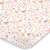 NoJo Spring Garden Pink, Green, Orange  and  Ivory Super Soft Mini Crib Sheet, Pink, Green, Orange, Ivory