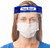 10-Pack Clear Face Shield, Plastic Reusable Safety Face Shields for Adult Anti Fog Full Face Protective Masks with Wide Visor, Adjustable Face Shield for Glasses Wearers with Elastic Bands