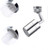 Universal Splash Filter Faucet, 720° Rotate Faucet Aerator Sink, Big Angle Large Flow Aerator Dual Function Faucet Aerator, Rotatable Bubbler Tap Sprayer Attachment for Kitchen Bathroom