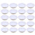 UPKOCH 20pcs Plastic Sauce Dishes Mini Round Seasoning Dishes Sushi Dipping Bowl Saucers Bowl Appetizer Plates (White)