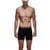 Pan Hui Men's Underwear Boxer Briefs Cotton Regular Long Mens Boxer Briefs Underwear Men Pack Performance Boxer Briefs Black