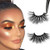 3D False Eyelashes 27mm Dramatic Mink Lashes viEYEve 100 percent Handmade Siberian Real Mink Eyelashes Reusable Soft Thick Fluffy Mink Lashes 1 Pair