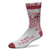 For Bare Feet NCAA Retro Deuce Crew Socks - Medium  and  Large Available (Large (Fits Sizes 10-13), Alabama Crimson Tide)