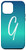 iPhone 12 Pro Max Letter G Blue Gradient Phone Case Calligraphy Blue Initial G Case
