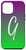 iPhone 12 Pro Max Letter G Phone Case Purple Gradient Ombre Green Initial G Case