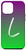 iPhone 12 Pro Max Letter L Phone Case Purple Gradient Ombre Green Initial L Case
