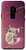 Galaxy S9Plus Maroon floral Initial Letter G monogram beige roses Case