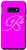 Galaxy S10e Letter B Flower Hot Pink Phone Case Pink Floral Initial B Case