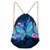 Sloth Gympack String Sack Drawstring Backpack for Women Beach Shopping (Butterfly 1)