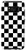 Galaxy S8 Checkered Checkerboard Pattern Black and White Case