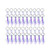 HDCRYSTALGIFTS 20pcs Colored Chandelier Crystal Prism Icicle Drops Hanging Crystal Replacements Pendant,1.5"/38mm