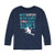 What Happens On The Slopes-Toddler and Youth Long Sleeve T-Shirt Navy