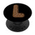 Donut Letter L Initial L Monogram PopSockets Grip and Stand for Phones and Tablets