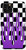 iPhone 11 Pro Black White Checkerboard Pattern Hot Fire Purple Flame Case