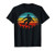 Cool Snowboarder Retro Vintage Sunset Snowboarding Slopes T-Shirt