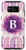 Galaxy S8 Letter B Initial Flower Pink and Purple Pattern Gift Case